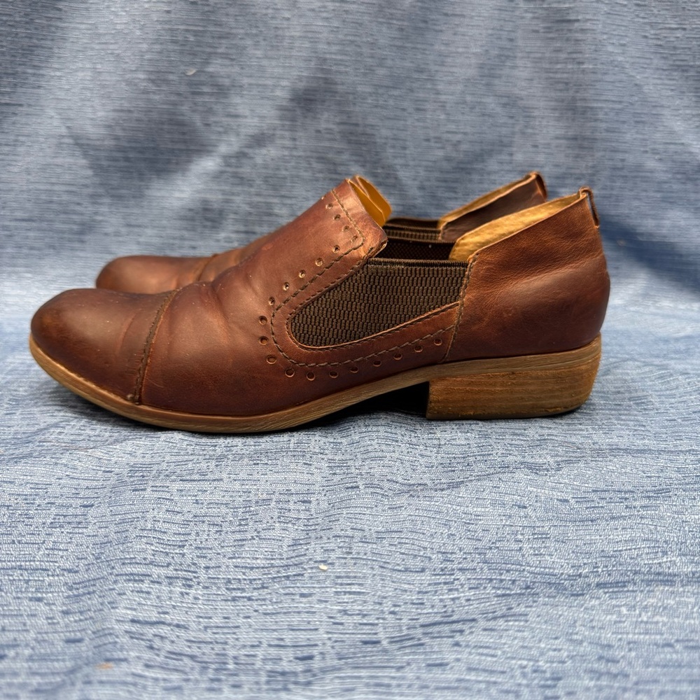 Kork-Ease Brown Leather Women's Derby Loafers